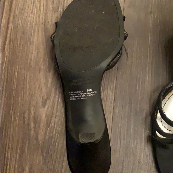 Black Kitten heels with diamonds - Picture 4 of 4